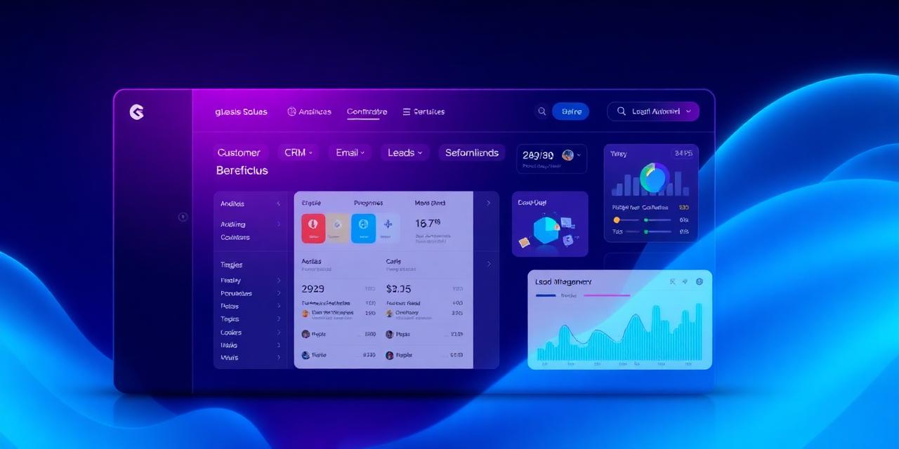 CRM dashboard preview