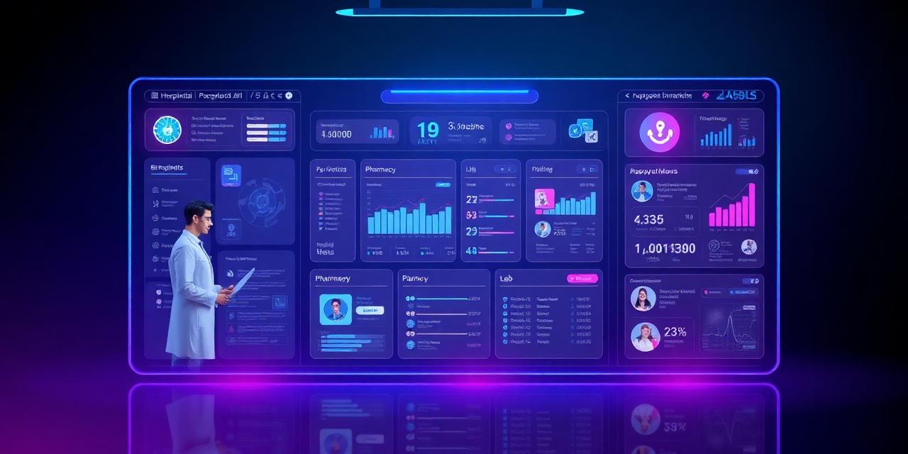Hospital Management System dashboard preview
